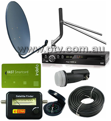 Vast Satellite TV Black Spot Self Install Kit